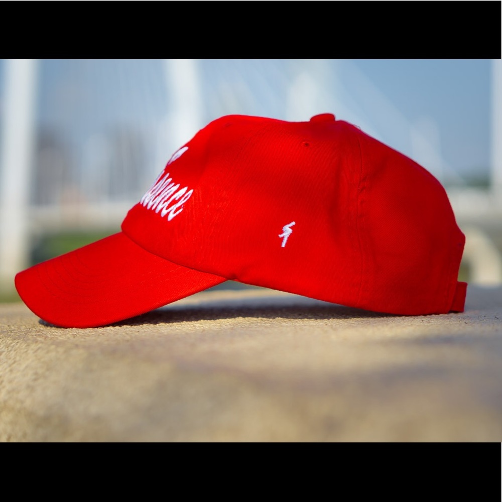 Natural Essence Red or Black Baseball Cap | Statement Graphic Hat | Unisex